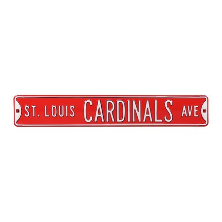 AUTHENTIC STREET SIGNS Authentic Street Signs 30127 St. Louis Cardinals Avenue Red Street Sign 30127